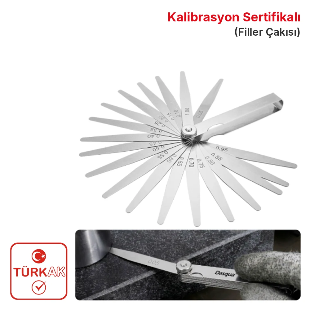 Dasqua 1820-0100 Filler Çakısı 0.05mm - 1.00mm