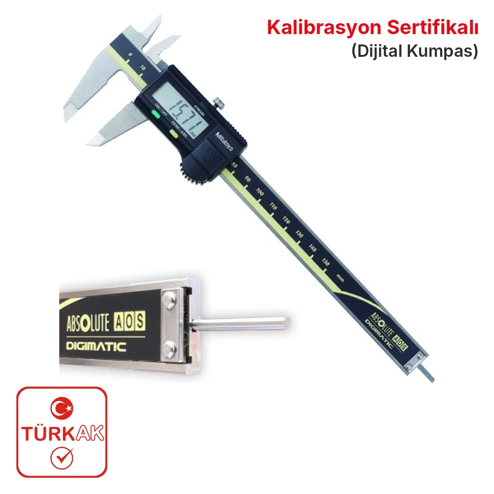 Mitutoyo 500-184-30 Dijital Kumpas | Yuvarlak Derinlik Çubuğu