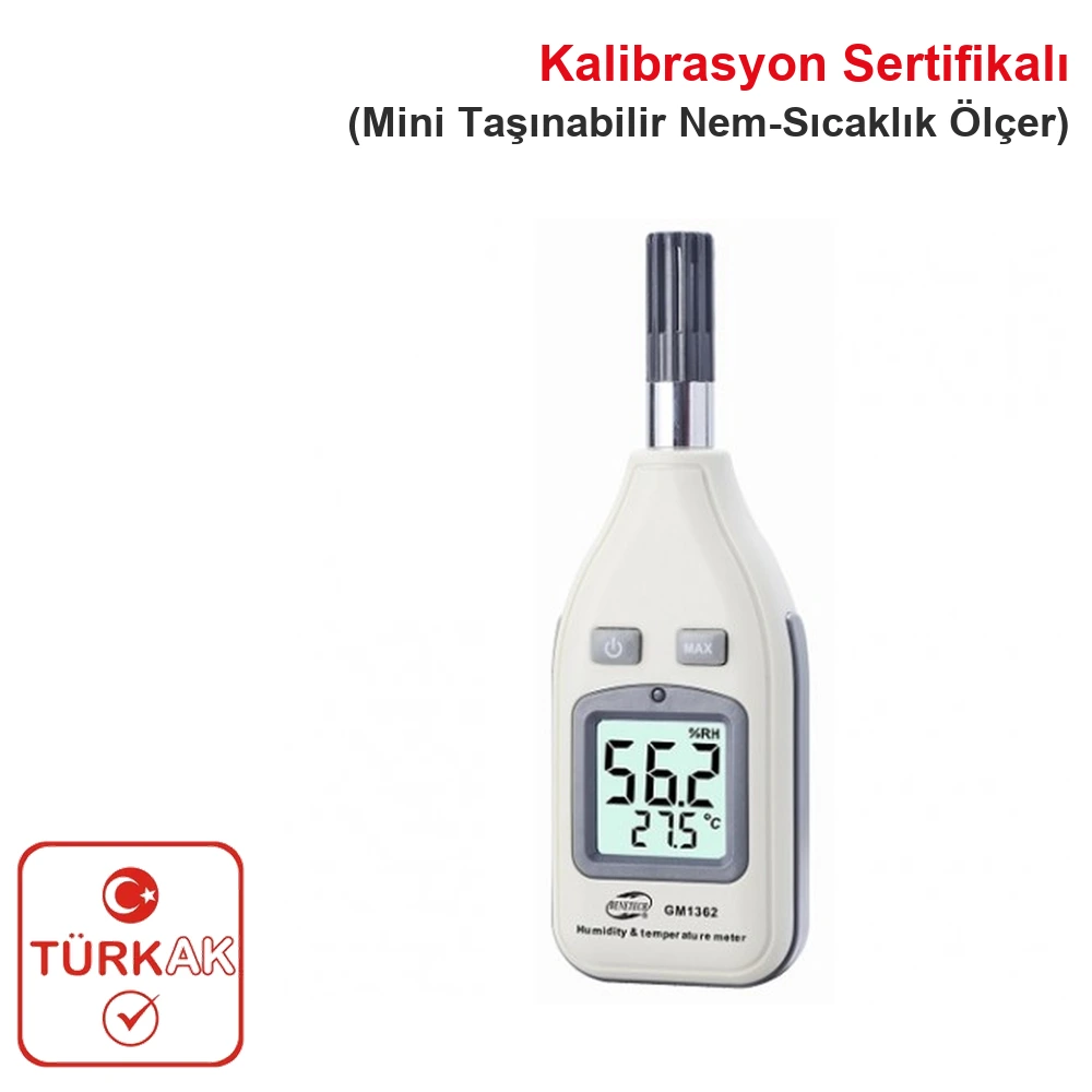 Benetech GM1362 Mini Taşınabilir Nem ve Sıcaklık Ölçer