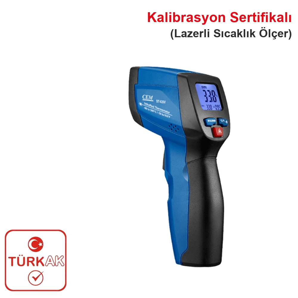 Cem DT-820V Lazerli Sıcaklık Ölçer 500°C