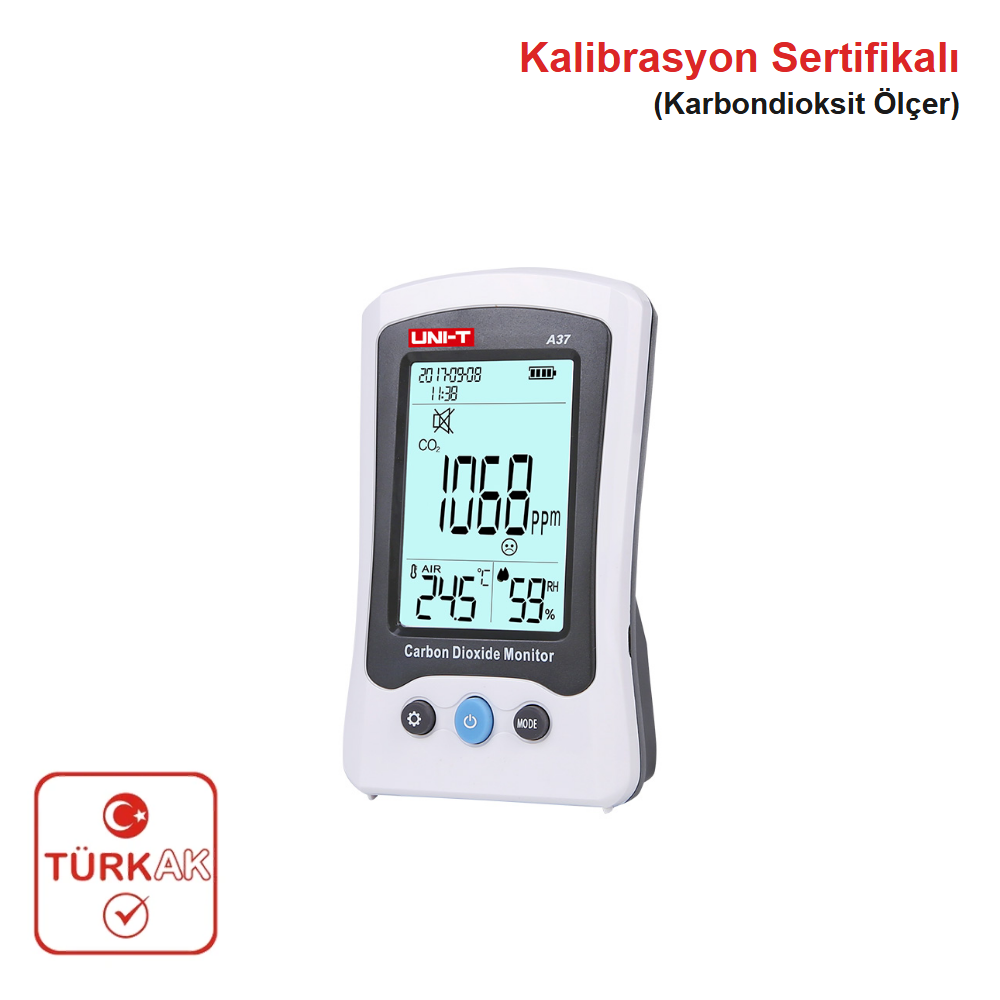 UNI-T A37 Karbondioksit Sıcaklık ve Nem Ölçer