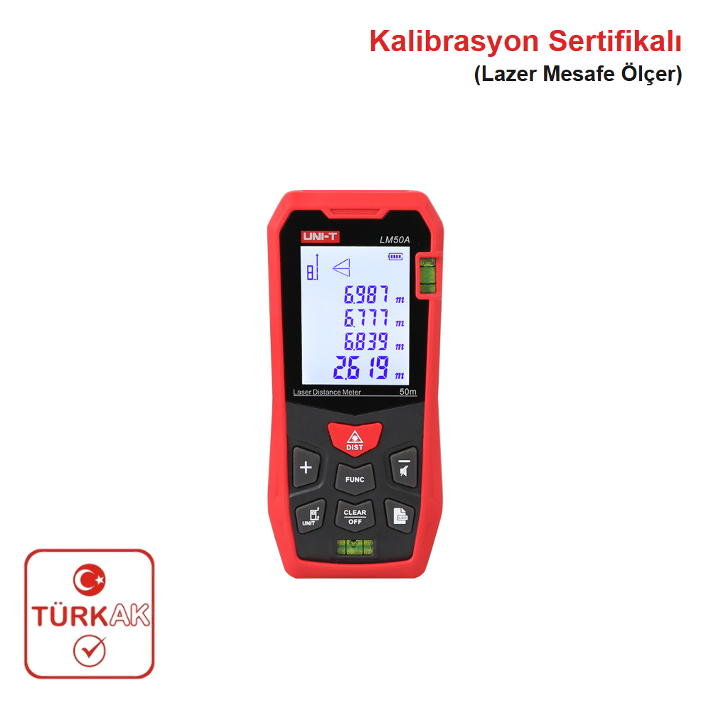UNI-T LM50A 50M Lazer Mesafe Ölçer Lazermetre